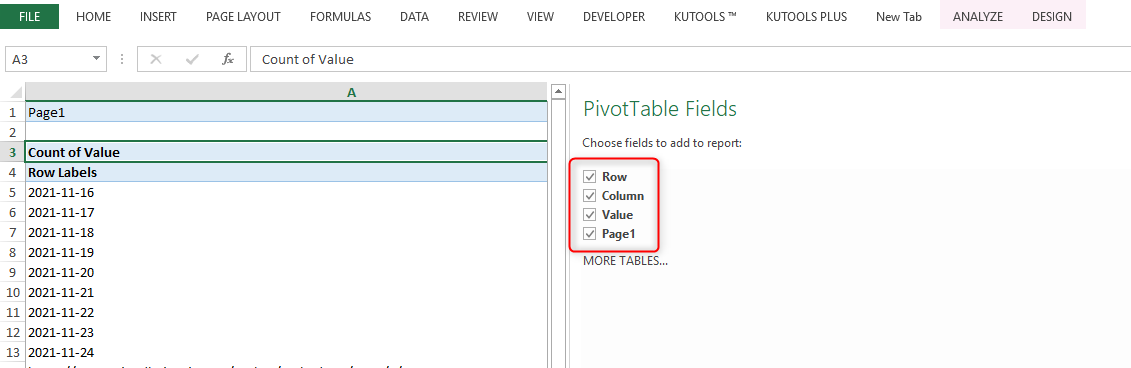 Create pivot Table From multiple worksheets MS Excel 2016 