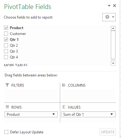 Excel Pivot Table Image