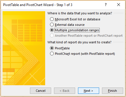 consolidate multiple data sources in a pivottable applies to: excel for mac 2016