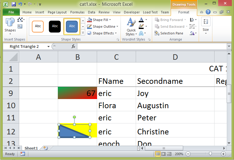 Can You Make A Cell 2 Colors In Excel