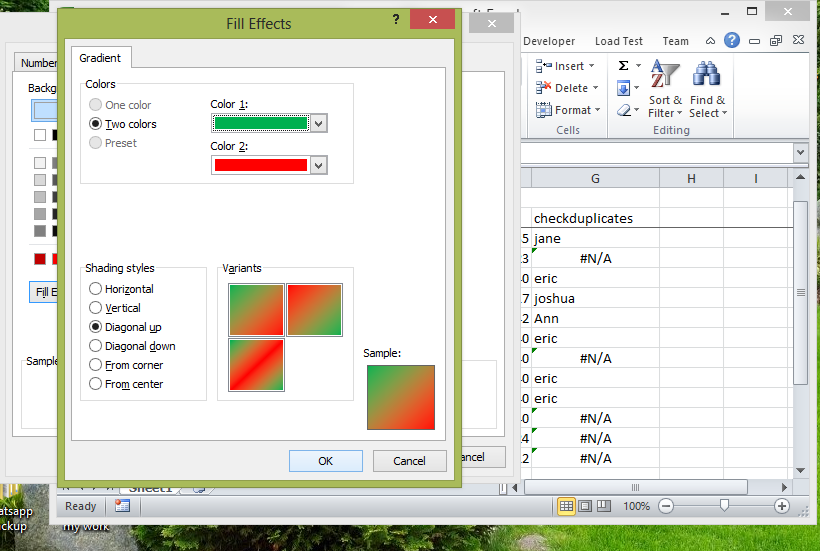 How To Split Cell Diagonally And Fill Half Color In Excel Basic Excel 5873