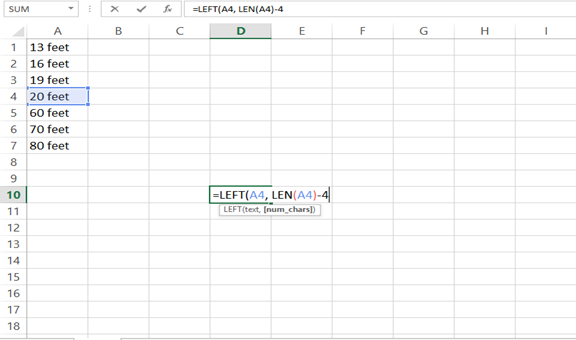 Remove Last 4 Characters In Excel