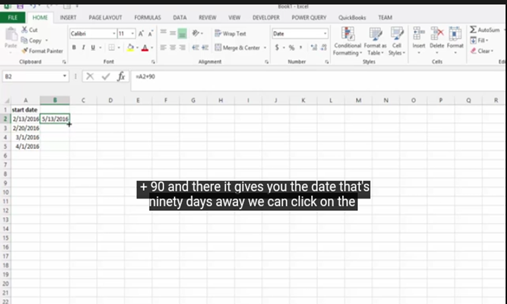 How To Automatically Add 90 Days To A Date In Excel