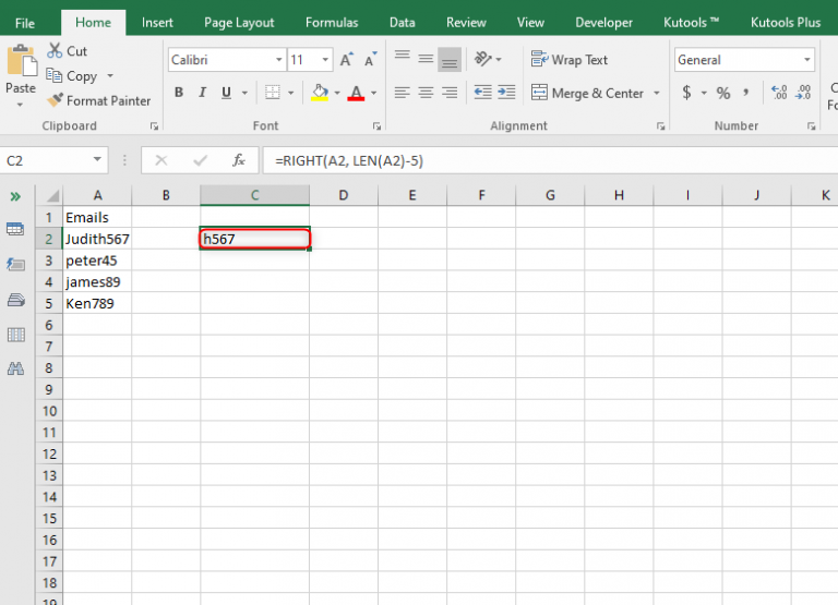 Remove First 5 Characters in Excel | Basic Excel Tutorial