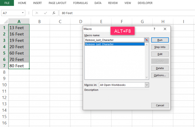 How to remove the last four characters - Basic Excel Tutorial