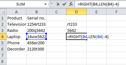 How to remove the first four characters on Excel | Basic Excel Tutorial