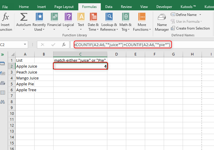 Guide to counting cells that contain either X or Y in Excel