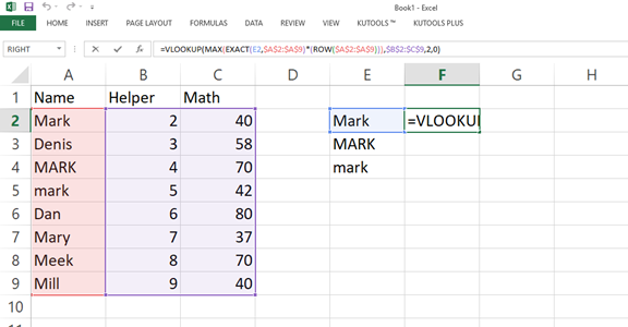 excel find duplicates case sensitive