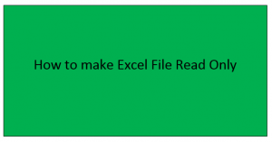 How to make Excel File Read Only