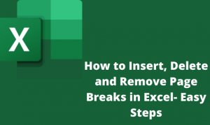 How to Insert, Delete and Remove Page Breaks in Excel- Easy Steps