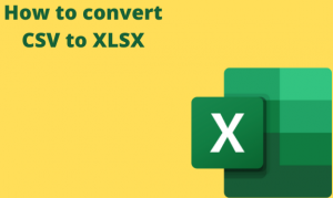 How to convert CSV to XLSX