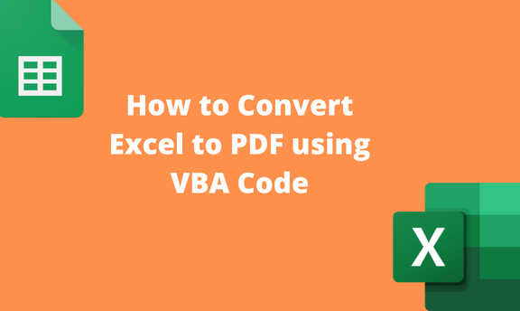 How to Convert Excel to PDF using VBA Code