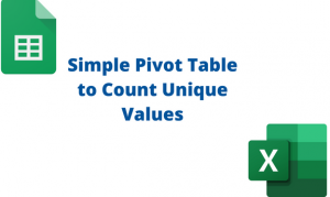 Simple Pivot Table to Count Unique Values