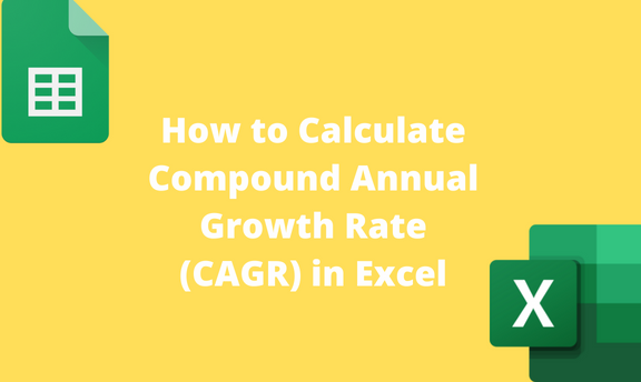  How To Calculate Compound Annual Growth Rate CAGR In Excel Basic 