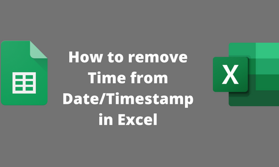 How to remove Time from Date/Timestamp in Excel