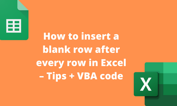 how-to-insert-a-blank-row-after-every-row-in-excel-tips-vba-code