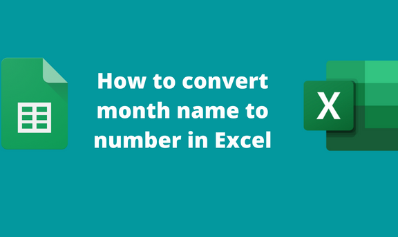 How To Convert Month Name To Number In Excel