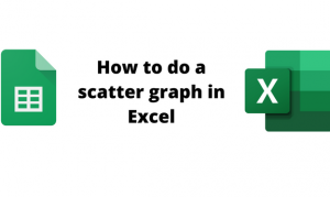 How to do a scatter graph in Excel