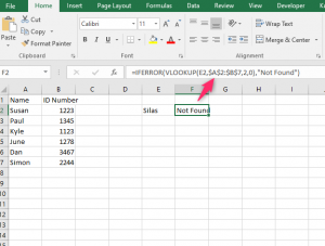 How to Use IFERROR with VLOOKUP to remove N/A Error in Excel