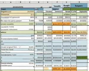 budget vs actual excel template